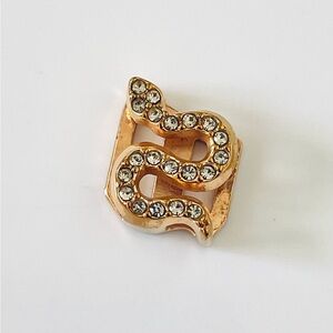 Stella & Dot / Keep Collective Gold Snake pave charm.